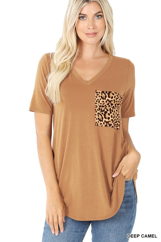 Wild Girl Leopard Pocket Top