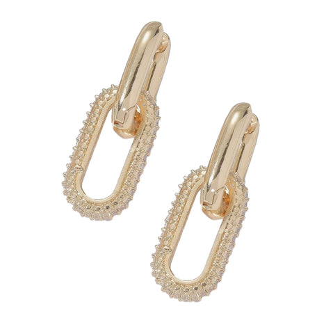 Hailey Double Hoop Earrings - Gold