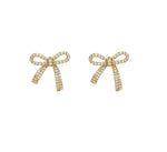 Tiny Delight Bow Stud Earrings