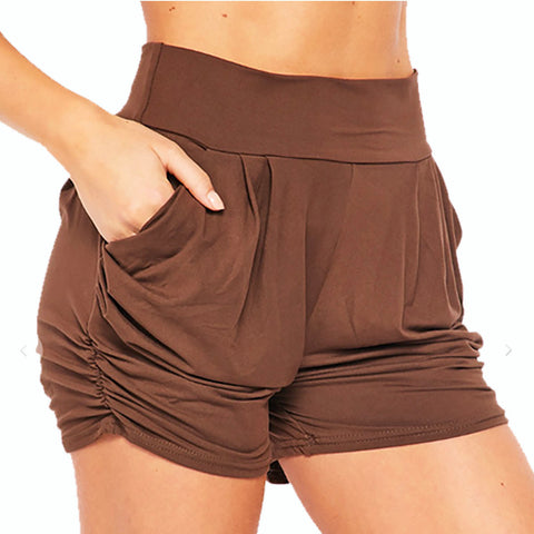 Get Comfy Brown Soft Shorts