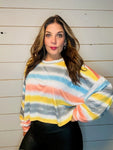 Rainbow Skies Striped Top