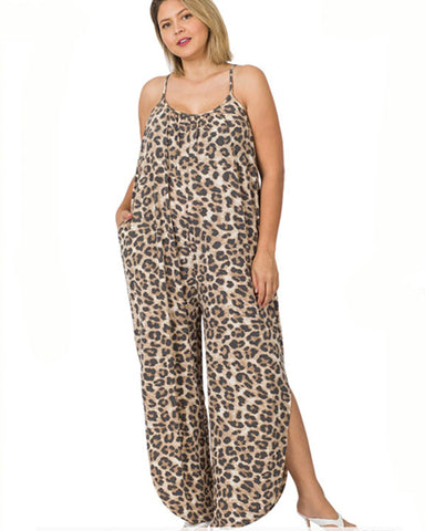 Pretty Lady Leopard Romper - PLUS