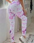 Purple Skies Marble Leggings