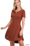 Ready For Fall Rust Dress