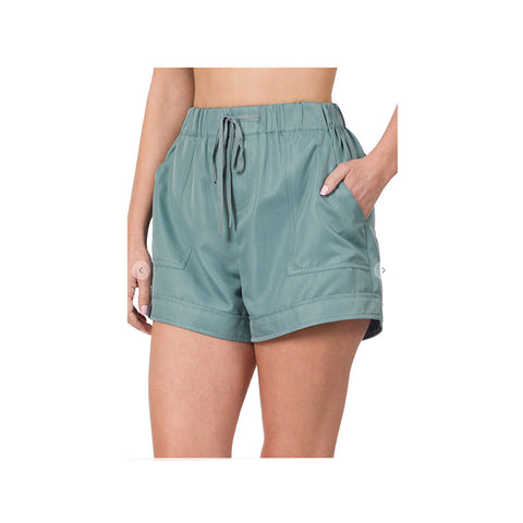 Woven Drawstring Shorts w/pockets