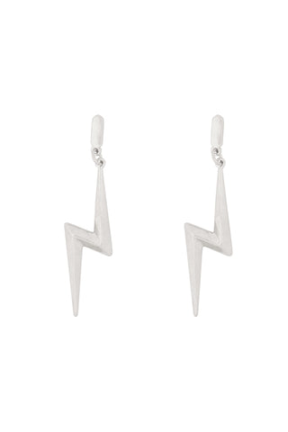 Lightening Drop Silver Earrings